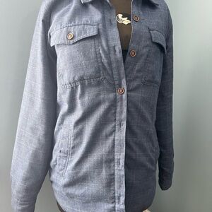 Marmot Slate Blue Utility Button-Up Jacket